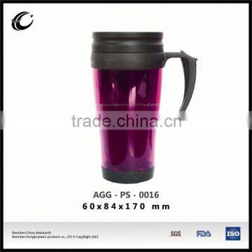 oem logo printing cup tableware water drinkware drinking plastic cup with lid and handle wholesale promotional plastic cups