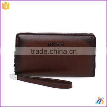 Best mens cow leather wallets wholesale Travel Passport Ticket Holder Wallet