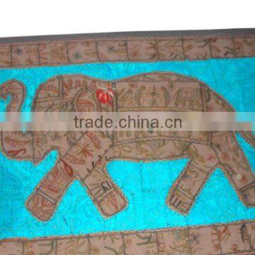 RTHWH-1 Elephant embroidered khambadia style patchwork and stitching designer look wall decor for home decoration