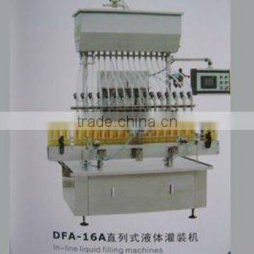 In-line liquid filling machine