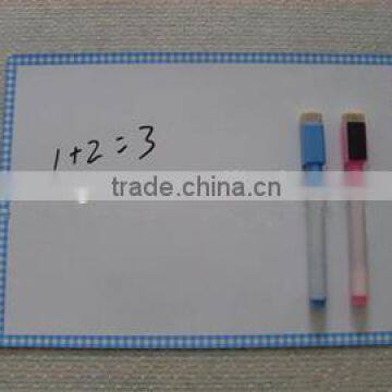 Tartan Blue-border Magnetic Writing Board/Erasable Magnetic Drawing Board for Kids