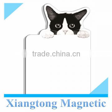 Kids and Printed Black and White Cat Magnetic Writing & Drawing Board