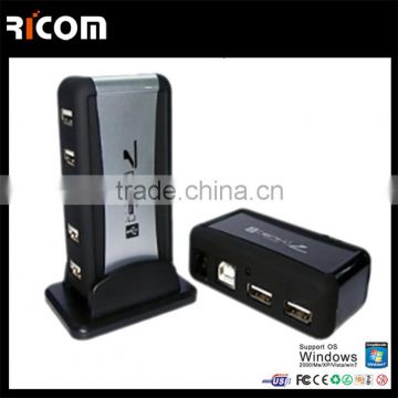 7 port usb 2.0 hub with power adapter,7 port ethernet hub,7 port usb 2.0 hub with 2A power adapter--Shenzhen Ricom