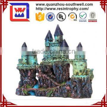 Aquarium Decoration Ancient Europe Castle Fish Tank Resin Ornament Simulation