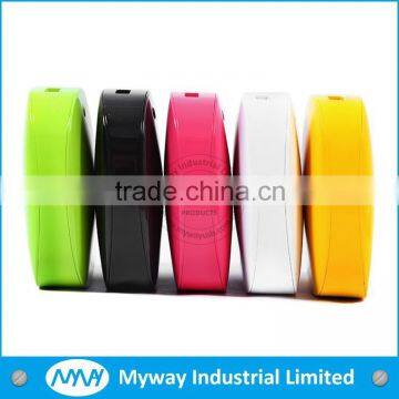 MYWAY beatiful design colorful portable power supply mobile power bank 5600mah for hot oem