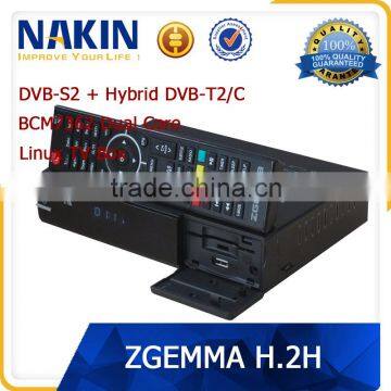 Genuine Linus OS Zgemma H.2H Two dvb-s2+dvb-t2/c Satellite receiver zgemma h2h