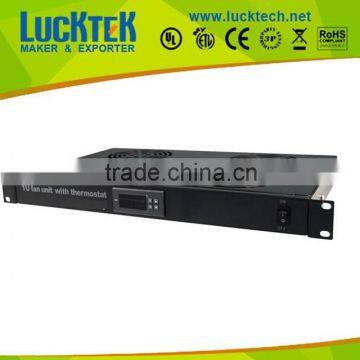 Lucktech 1U Fan Unit with Digital Thermostate, 4 fans, 19Inch installation