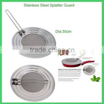 30cm Stainless Steel Cooking Splatter Screen factory