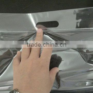 Clear Plastic Packaging Bag With Header And Self Adhesive Flap