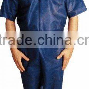 Men Hospital patient gown short sleeves blue color