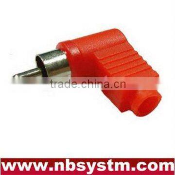 RCA plug right angle red