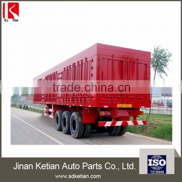 Customized 3 axle box van type cargo semi trailer for sale