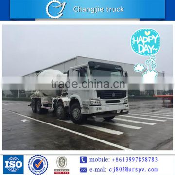 12-14m3 hydraulic pump 4 axles concrete mixer truck selled at low price