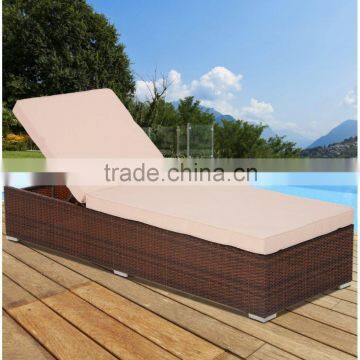 Wholesale pro garden wicker chaise longue furniture