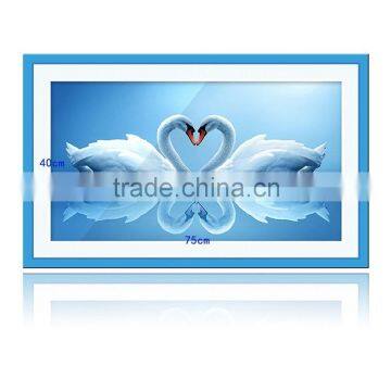 Swan Heart DIY Crystal Diamond Painting, Rhinestone Painting, Counted Paint By Number Kits photo-3