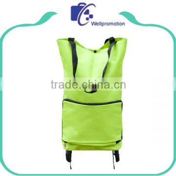 Polyester foldable supermarket trolley bag