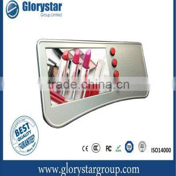 7" cosmetic store advertising displayer