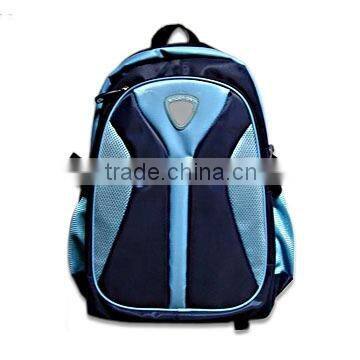 School Bag with 1 Front Pocket and 2 Side Mesh Pouches for Holding Bottles, Made of 420D