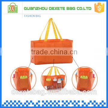 Multifunction Handy Tote Orange Casual Mommy Bag photo-4