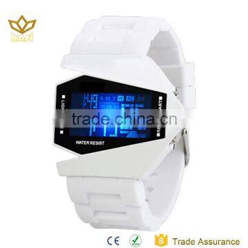 Healthy soft silicone watch airplane sport watch LED smart watch