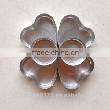 Quality aluminium metal candle cup for tealing candles