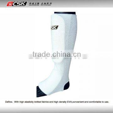 Karate knittint shin and instep guard