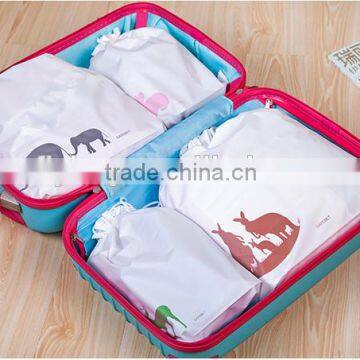 Promotional Logo Printed Cheap Polyester Drawstring Bag,waterproof Packaging Bags photo-2