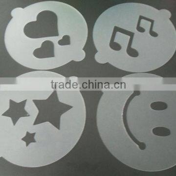 plastic cake stencil/decoration