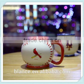 ceramic baseball coffee mug 3d baseball design cup