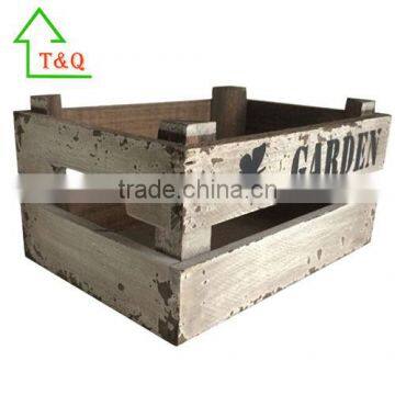 Rustic Chic Shabby Wooden Design Garden Flower Pot