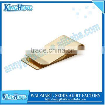 18K solid gold money clip