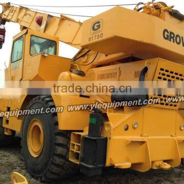 Used rough terrain crane GROVE RT750 75 tons