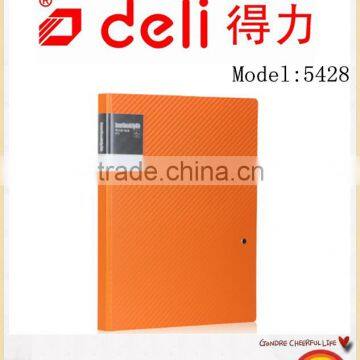 Deli Strong Metallic color folder , A4 folder model 5428 Orange