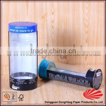 Plastic tube packaging for hair extension