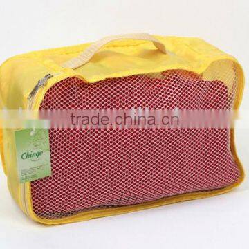 Square Hanger Clothes Storage Bags With Zippers And Net Mesh