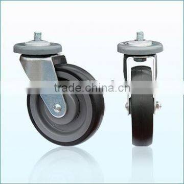 RH-STC5R-02 5 Inch TPR Double Shaft Supermarket Shopping Cart Caster Trolley Wheel