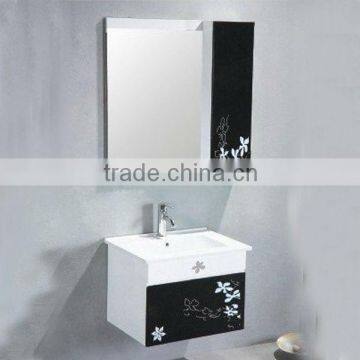 Modern design bathroom vanity,bathroom furniture black color made in China