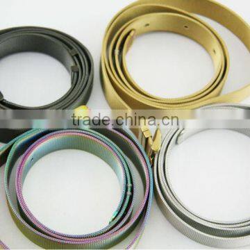 2014 lady's colorful fashion stainless belt