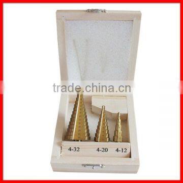 3pc HSS Step Drill Bit