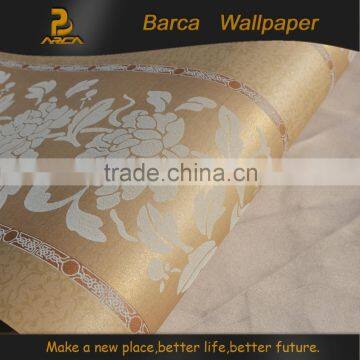 Nice pattern new 3D designer interior decorative wallpaper factory