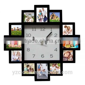 Hot sell large photo frame wall clock 2015