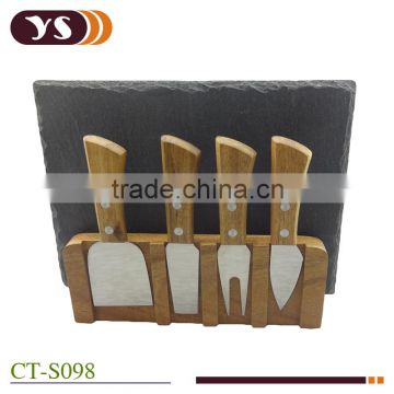 wholesale 4pcs slate cheese set