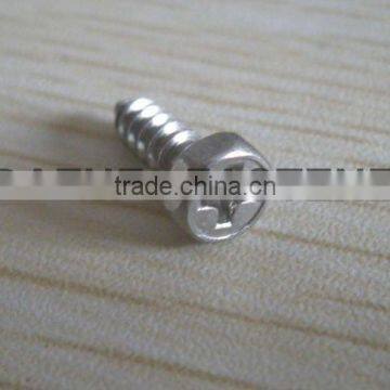 small size hex head PH tapping screw SS