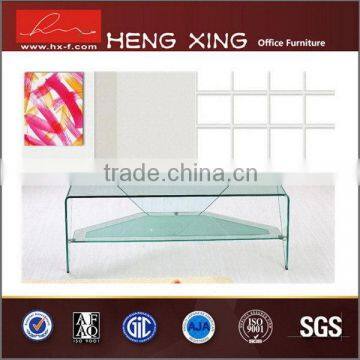 High quality low price l-shaped glass office table