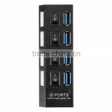 4 Ports USB 3.0 HUB / 4 Ports Hub Speed 5Gbps for PC Laptop / USB Hub On/off Switc photo-5