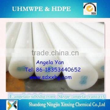 Gold supplier flexible plastic UHMW-PE rod/ UHMW PEclear plastic rods, extreme high molecular weight UHMW-PE bar /rod