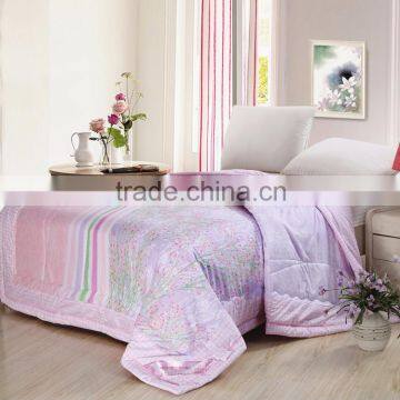Luxury 3d Floral Printed Quilting Comforter Set , Cotton/poly Filling Quilt
