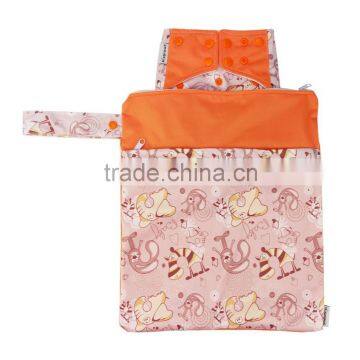 2016 Christmas Design Bamboo Charcoal Reusable Pocket Cloth Nappy