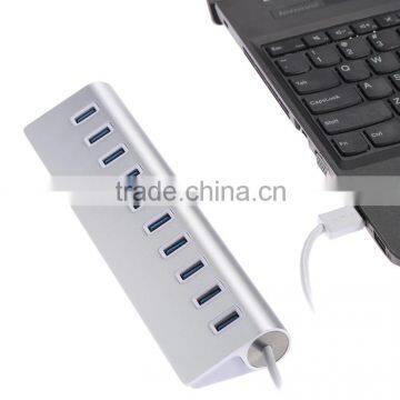 Aluminum Alloy Multi 10 Port USB 3.0 HUB