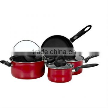 high quality 7 pcs carbon steel cookware set